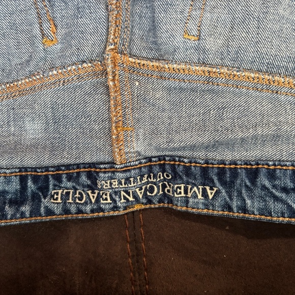 American Eagle Outfitters Distressed Denim Mini Skirt - Blue - Picture 7 of 11